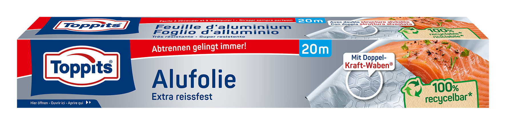 Alufolie extra reissfest 20m