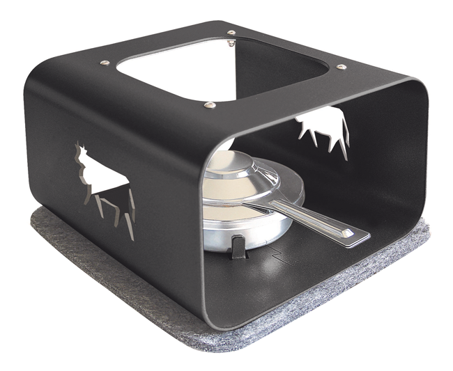 Fonduerechaud Kuh schwarz