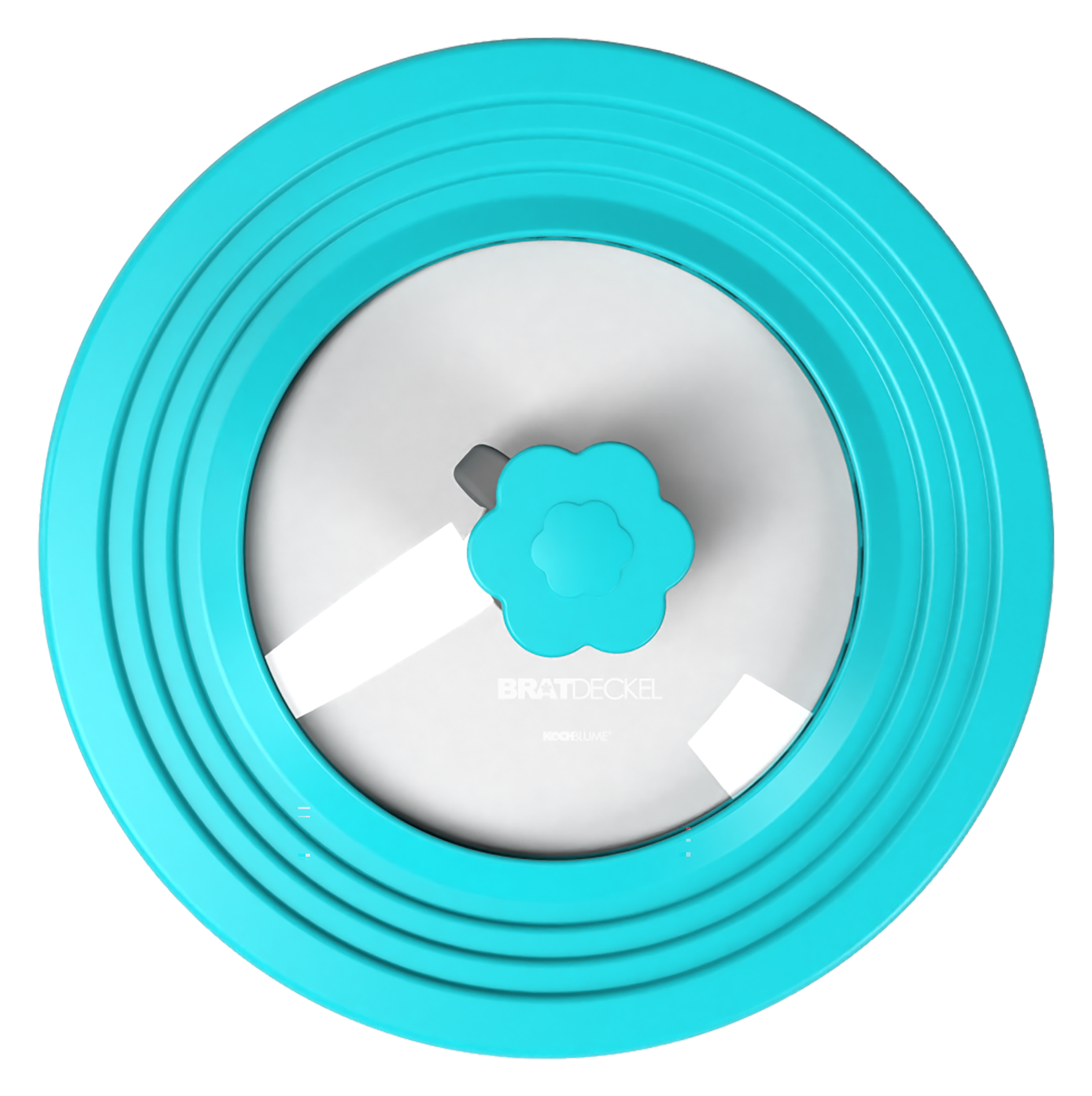 Bratdeckel L ø 31 cm türkis