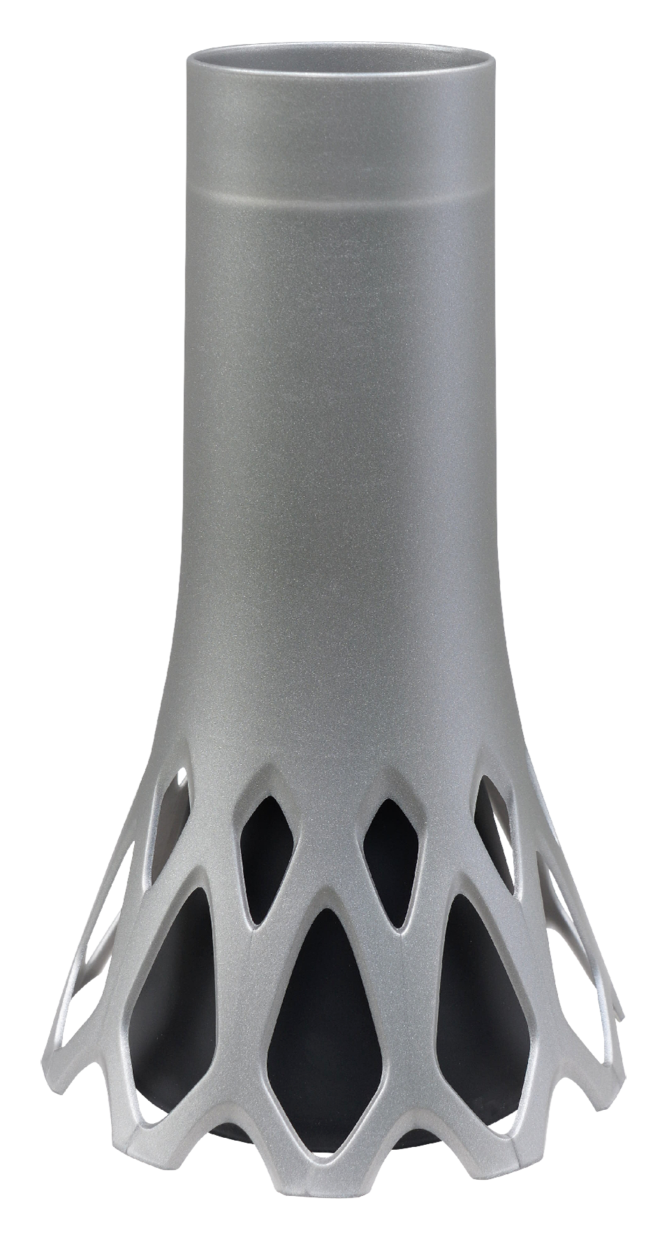 Vase m.Sockelgew.silber1.3l