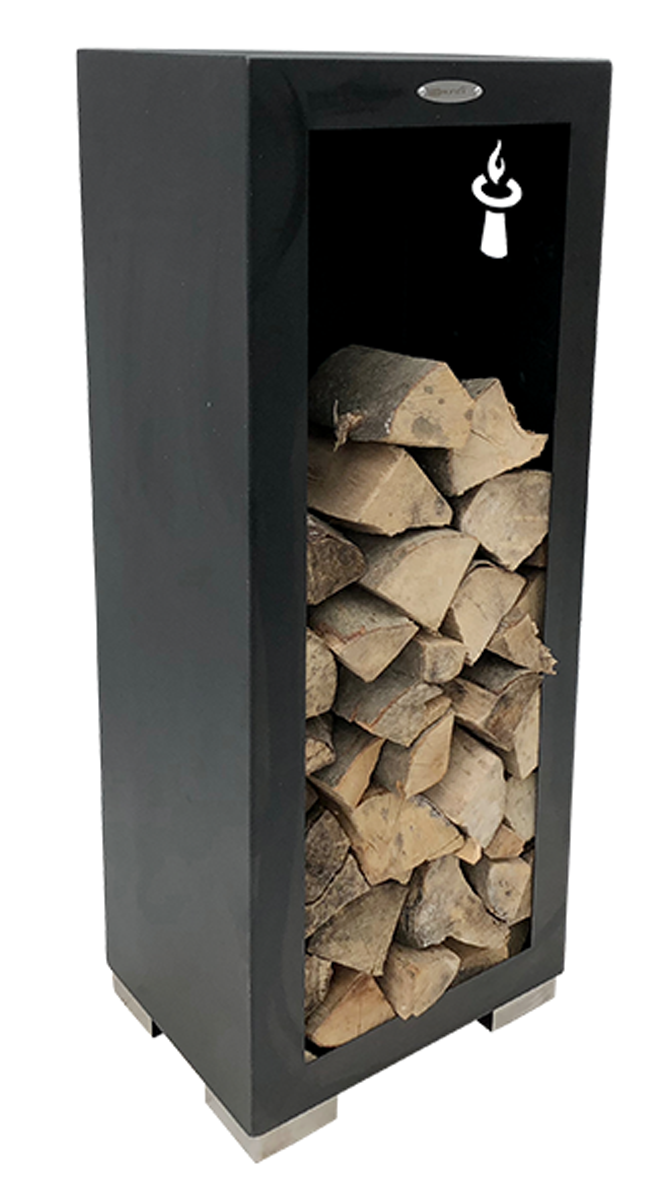 Holzablage hoch schwarz