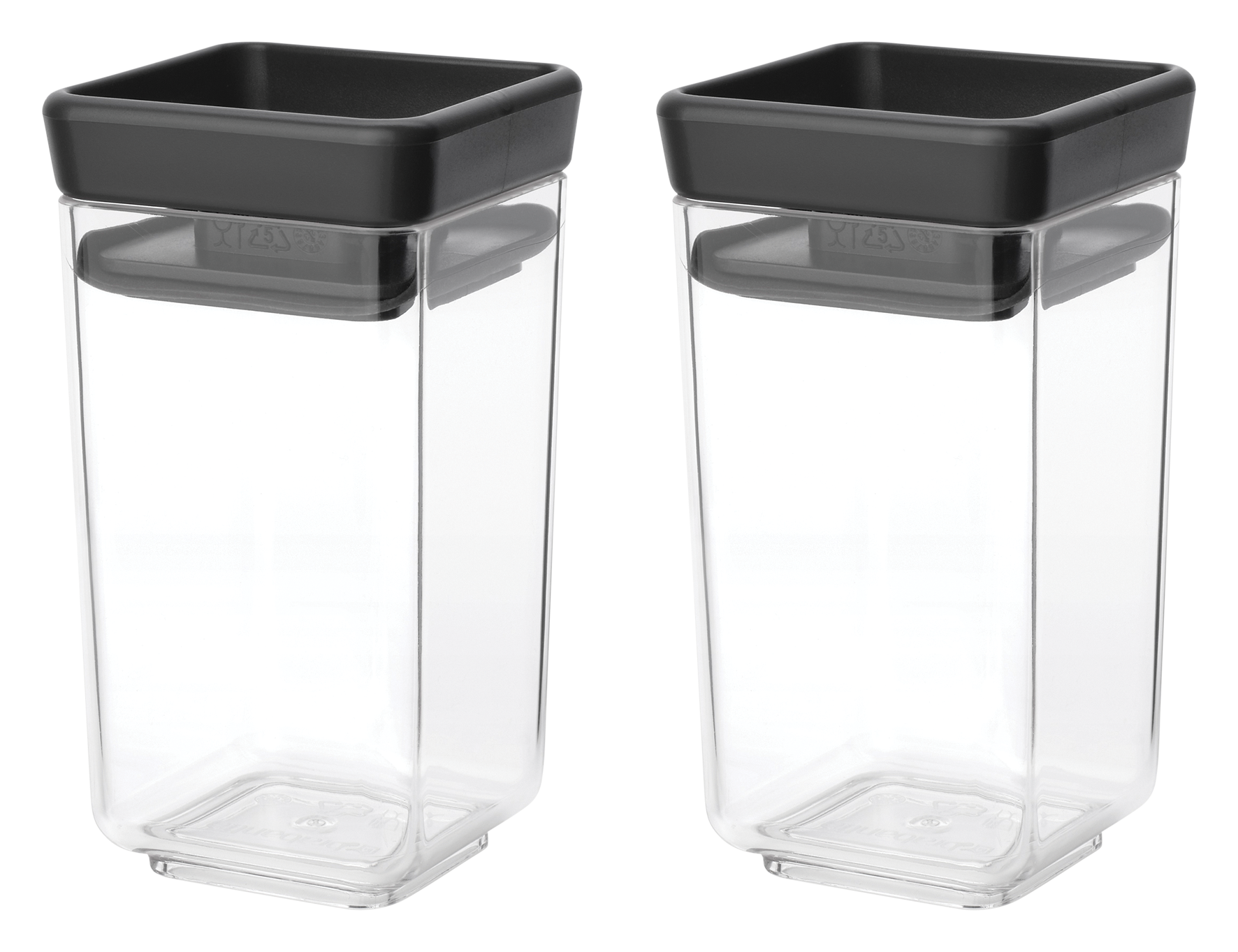 Vorratsd. Tasty 2tlg.dark grey