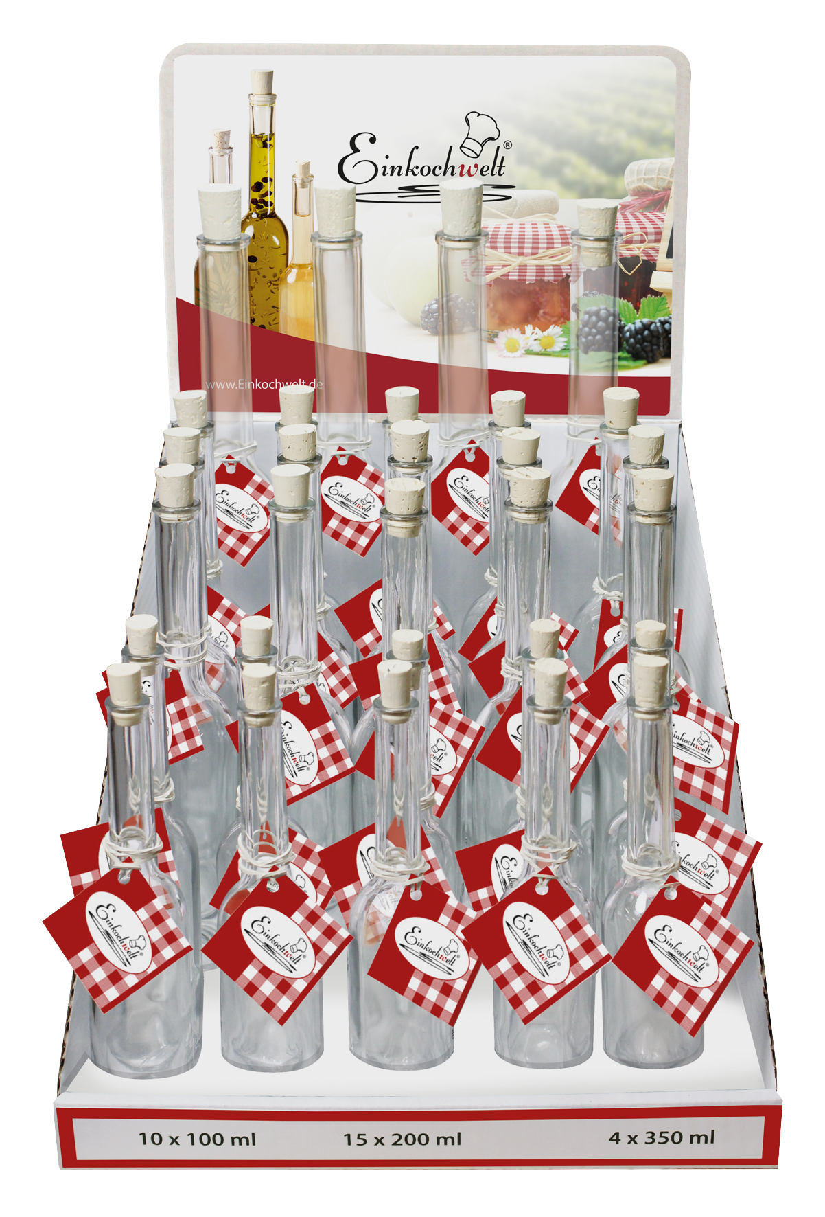 Display Flaschen 29St. assort.