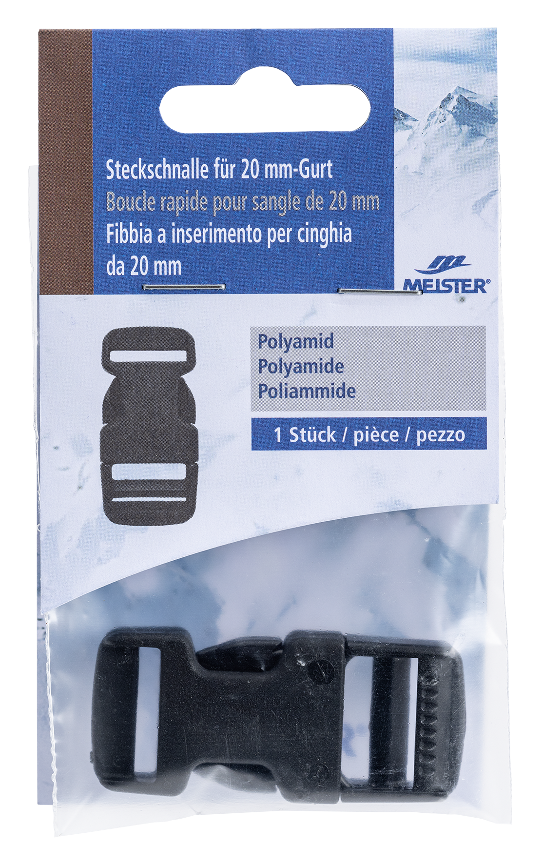 Steckschnalle 20 mm PA