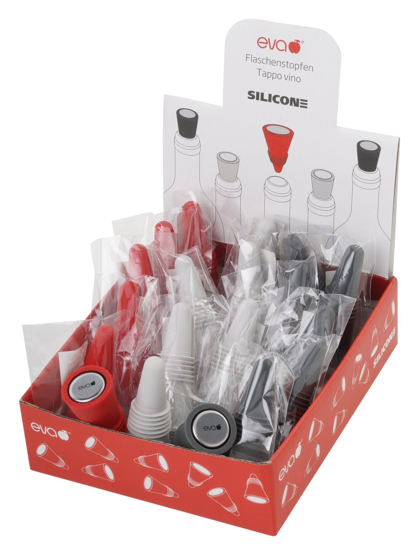 Flaschenst. Displ. mit18St.