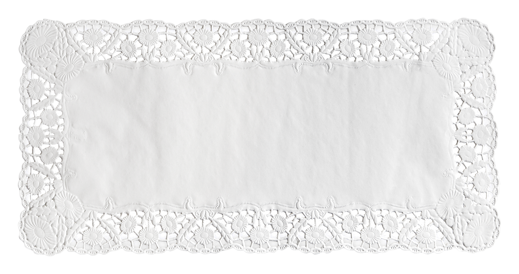 Tortenspitze 40x20cm weiss 6p