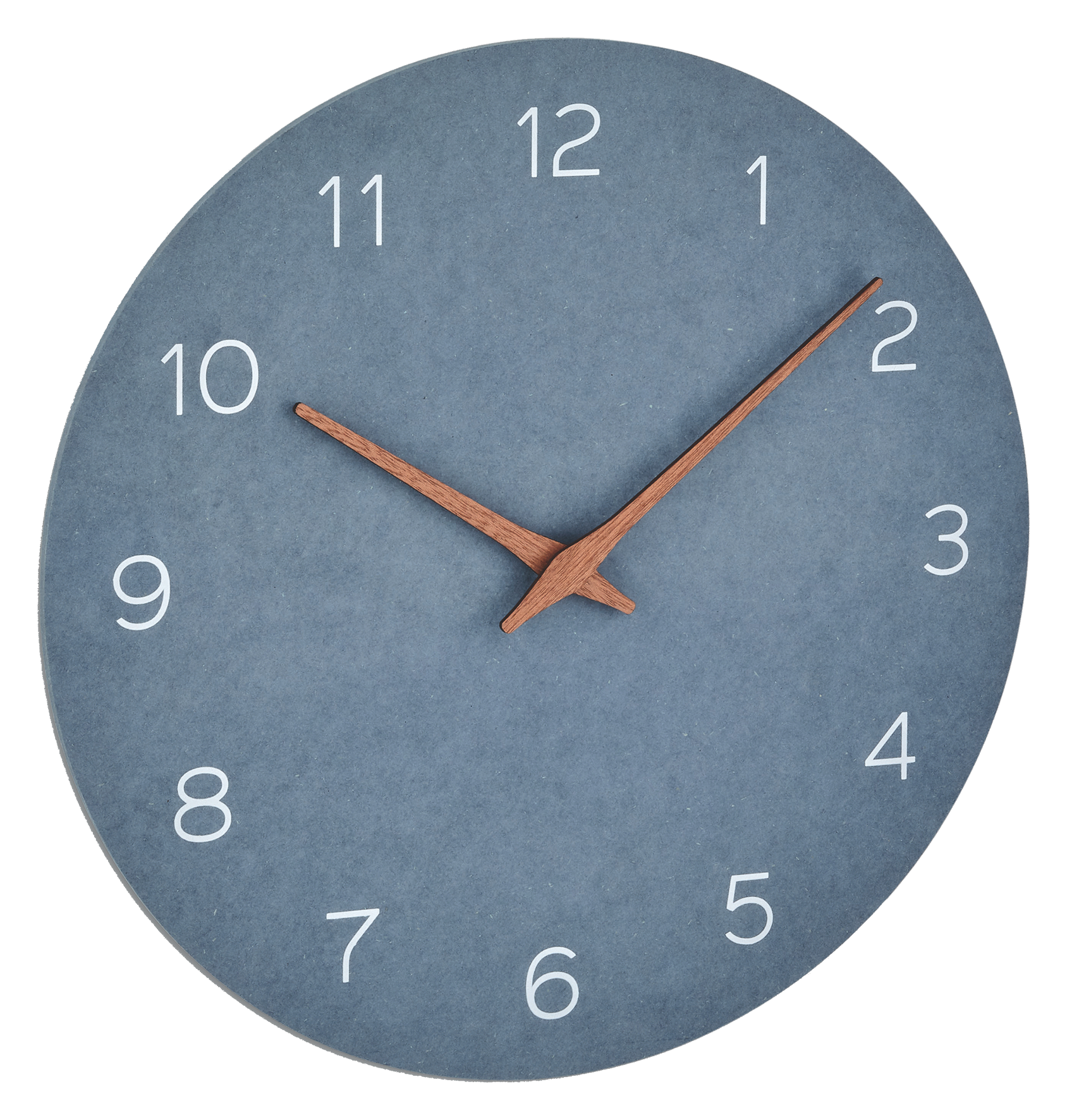 Wanduhr m.Holzzeiger taubenbl.