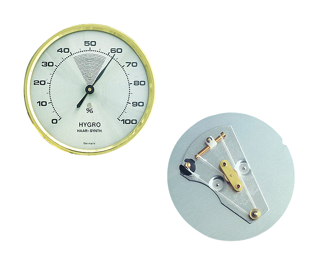 Hygrometer mit Messingring