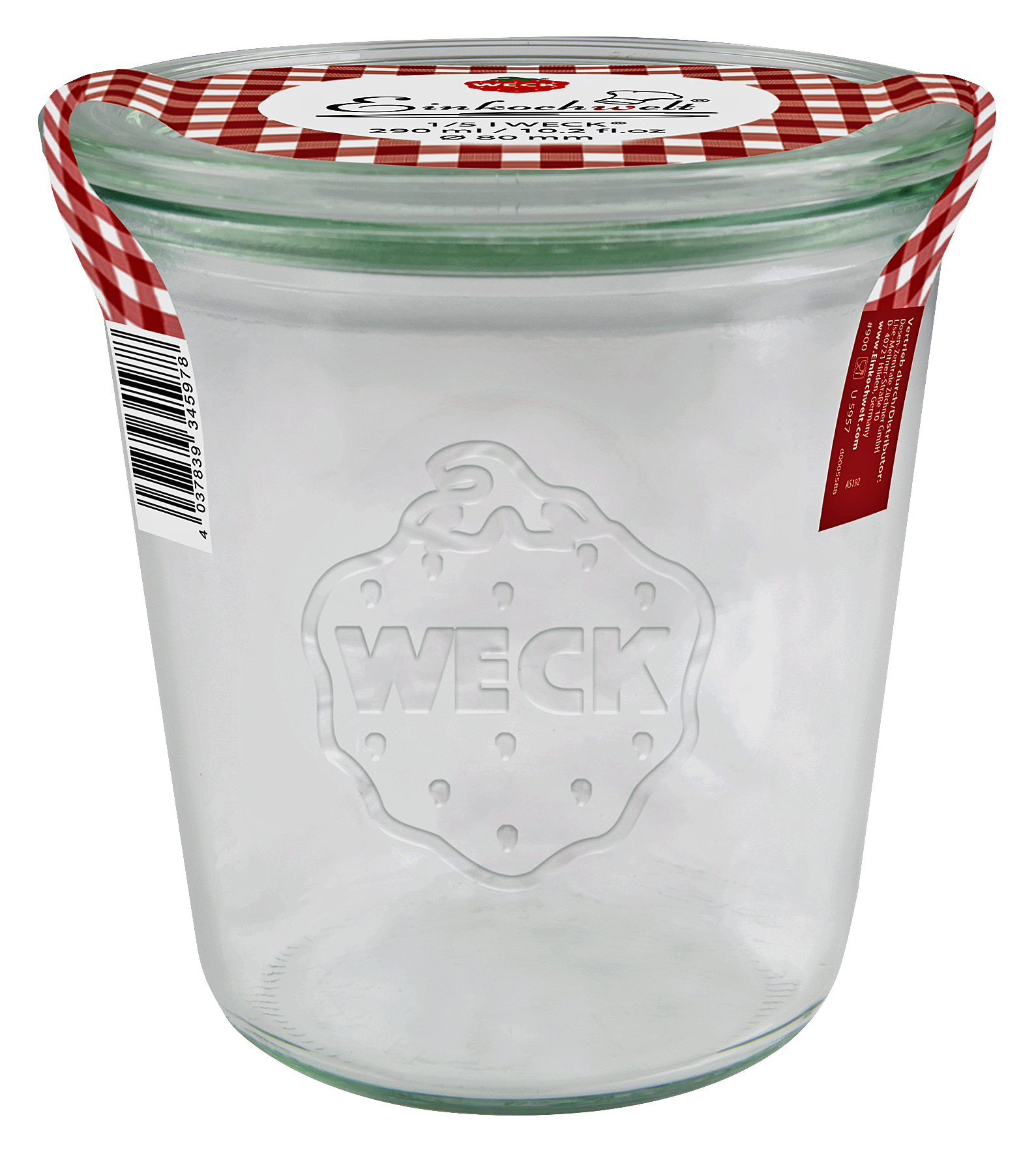 Einmachglas Sturzf. m.D. ø80mm