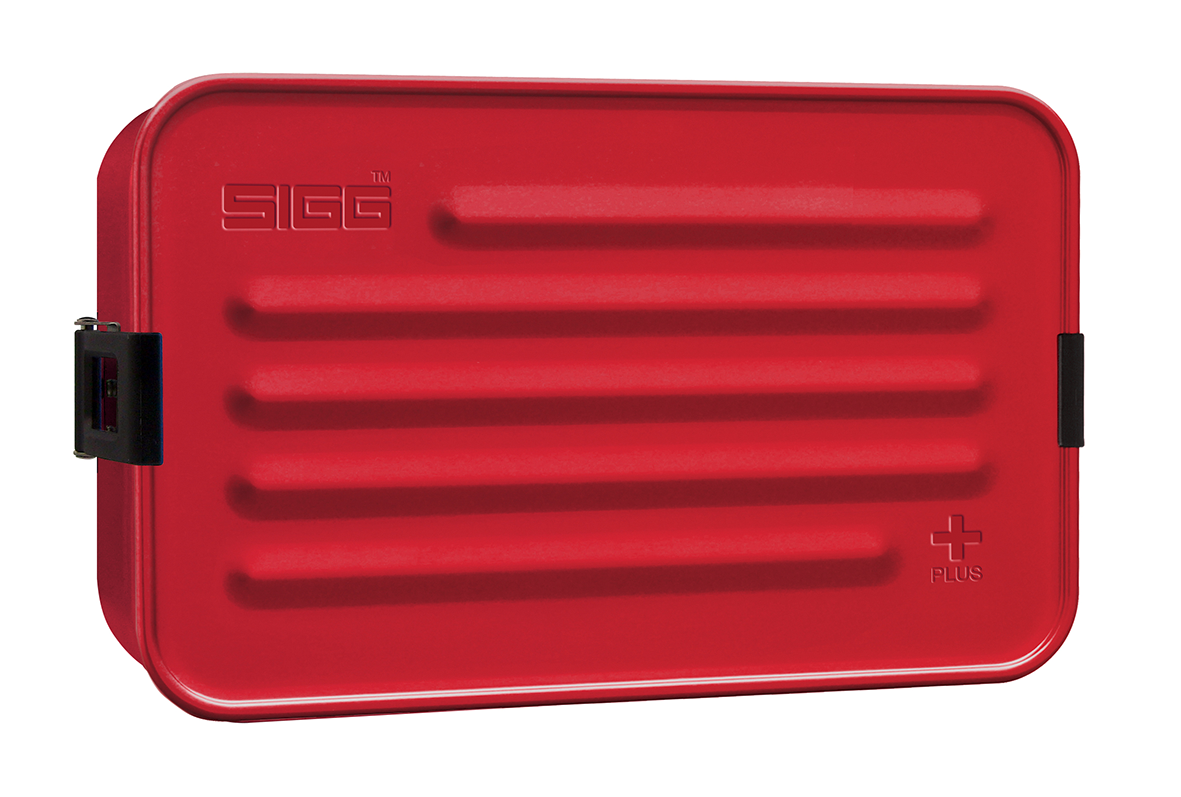 Lunchbox Alu Box Plus L red