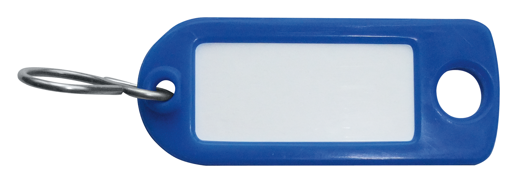 Schlüsseletikette 100x blau