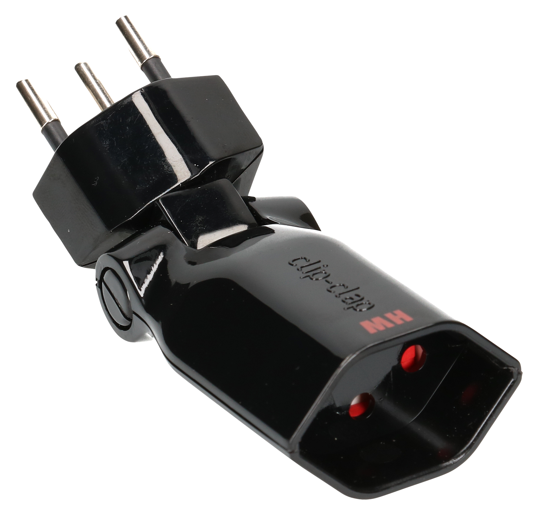 Abzweigsteck clipclap 1xT13 sw