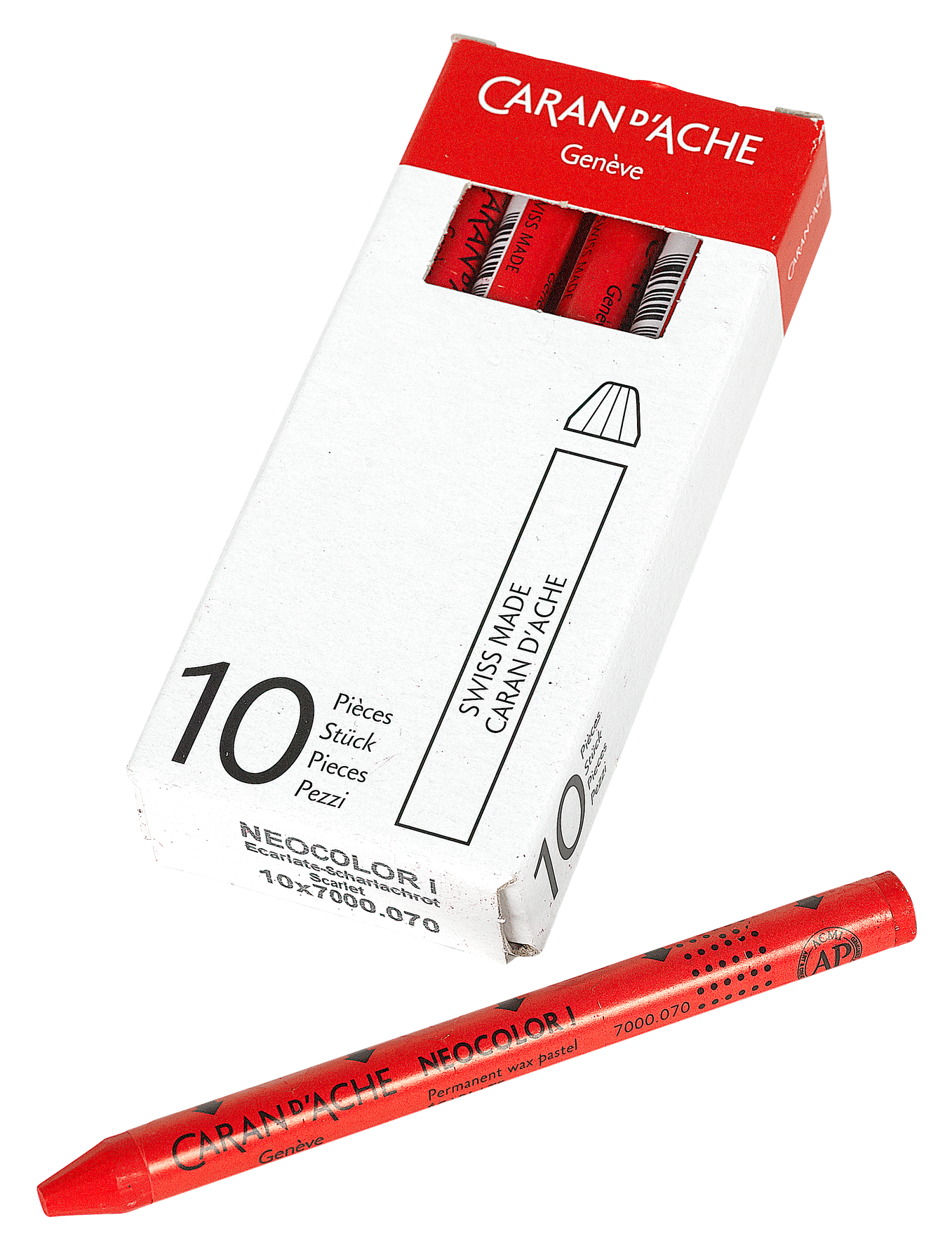 Fettkreide 10 Stück rot