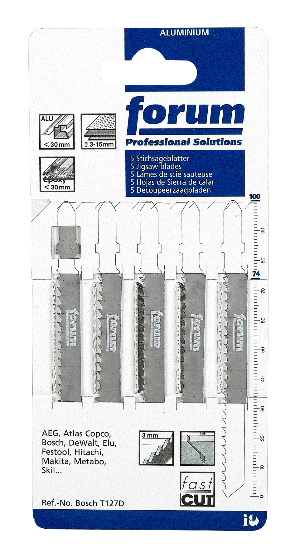 Stichsägeblätter T127D 5Stk.