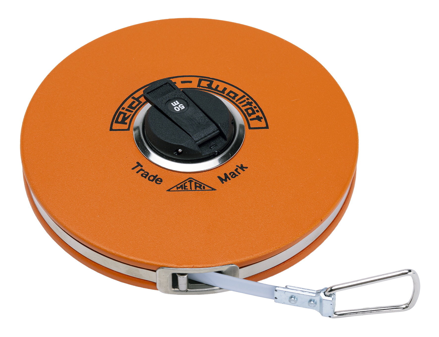 Kapselbandm. Stahl 50 m weiss