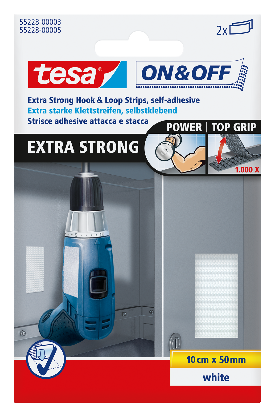 Klettstreifen Extra Strong ws2