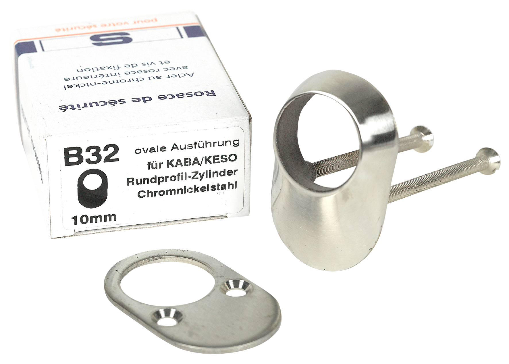 Schutzrosette B 32 oval 10 mm