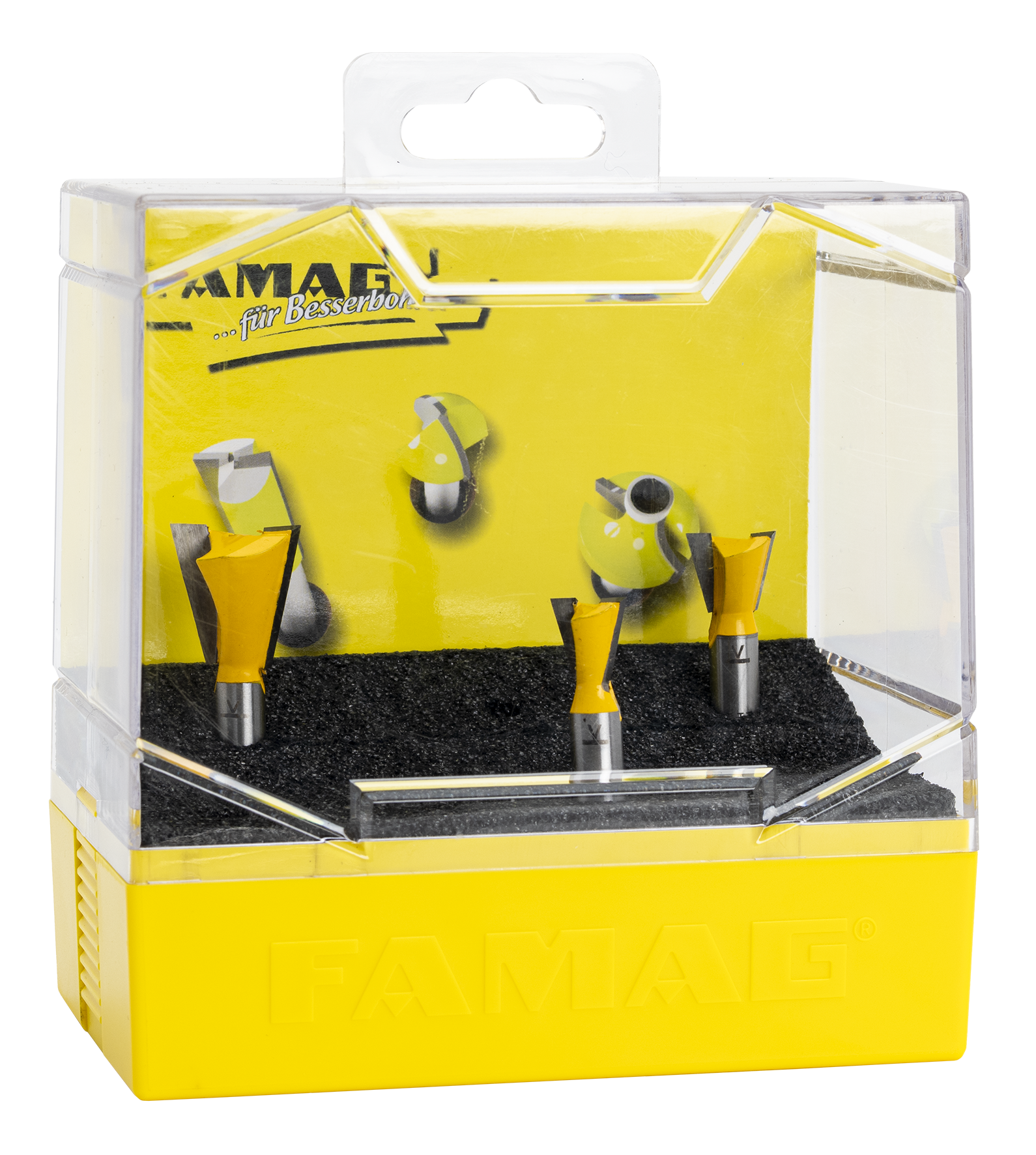 Grat-/Zinkenfräserset HM 3tlg.