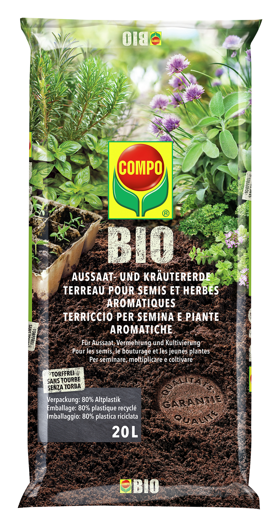 Aussaat Kräutererde Bio 20l