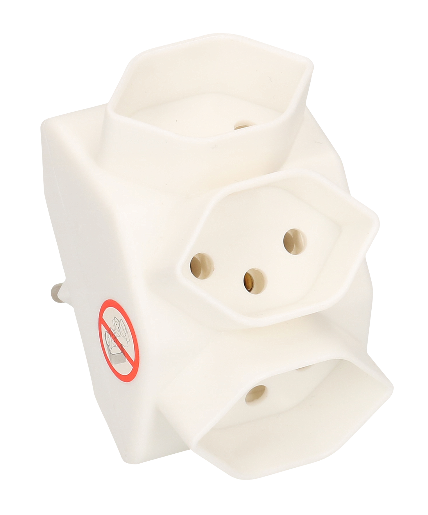 Abzweigstecker 3xT13 ws