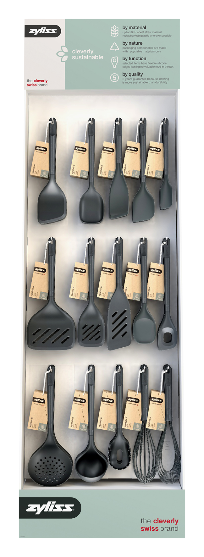 Display Kochutensilien 71-tlg.