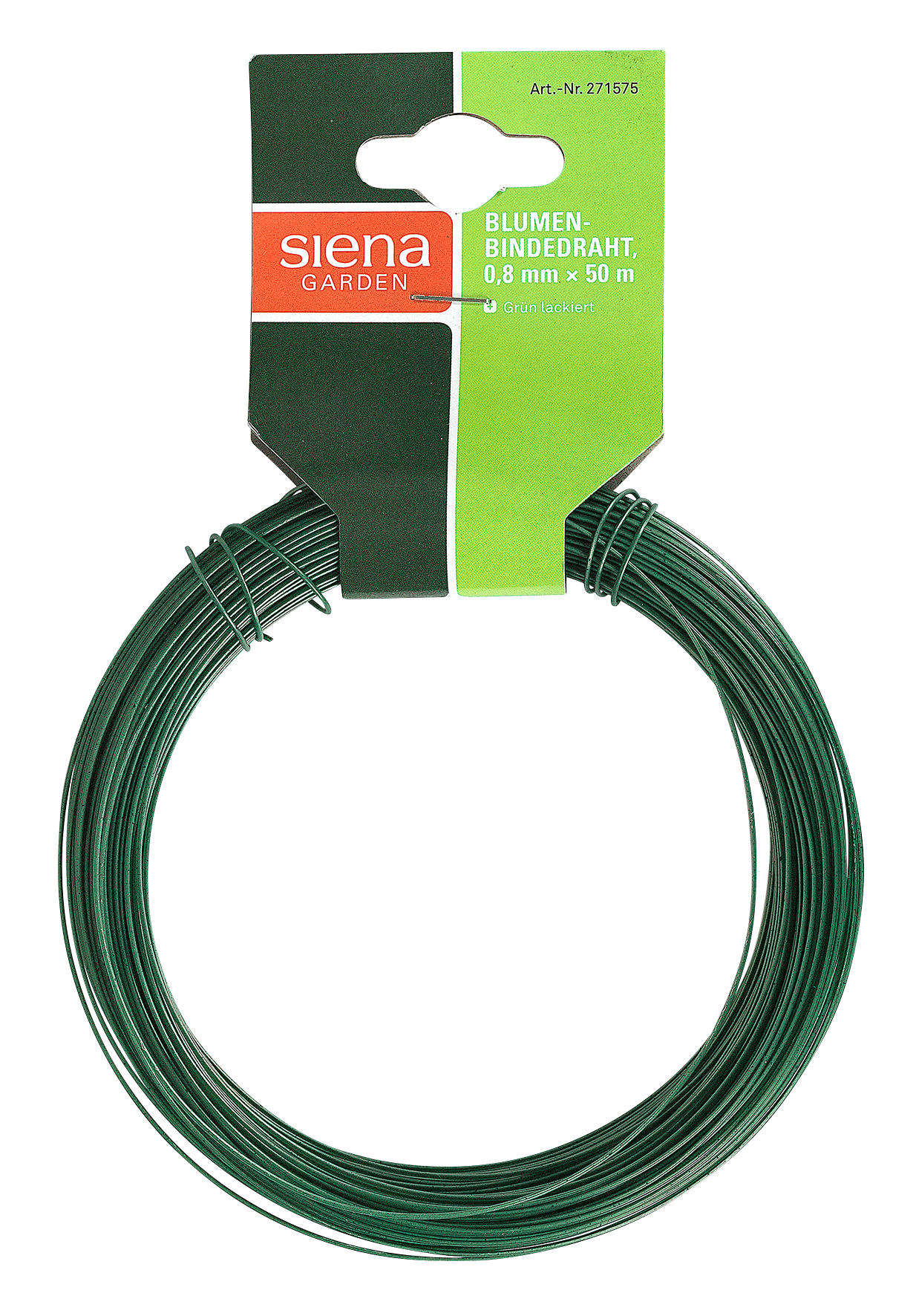 Blumendraht grün 50 m ø 0.8 mm