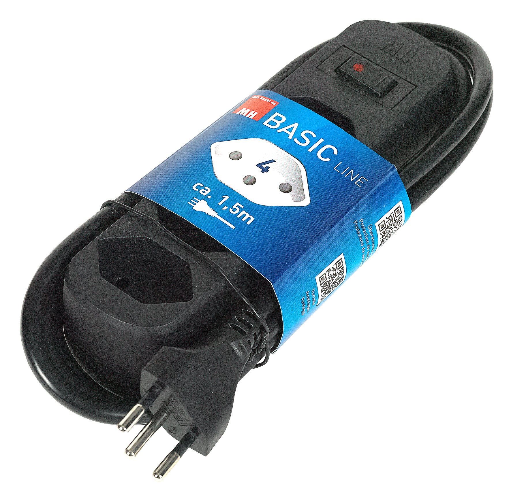 Steckdosenl. 4xT13 sw