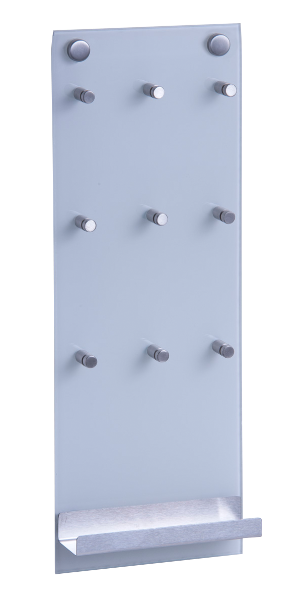 Schlüsselbord Glas Inox 15cm