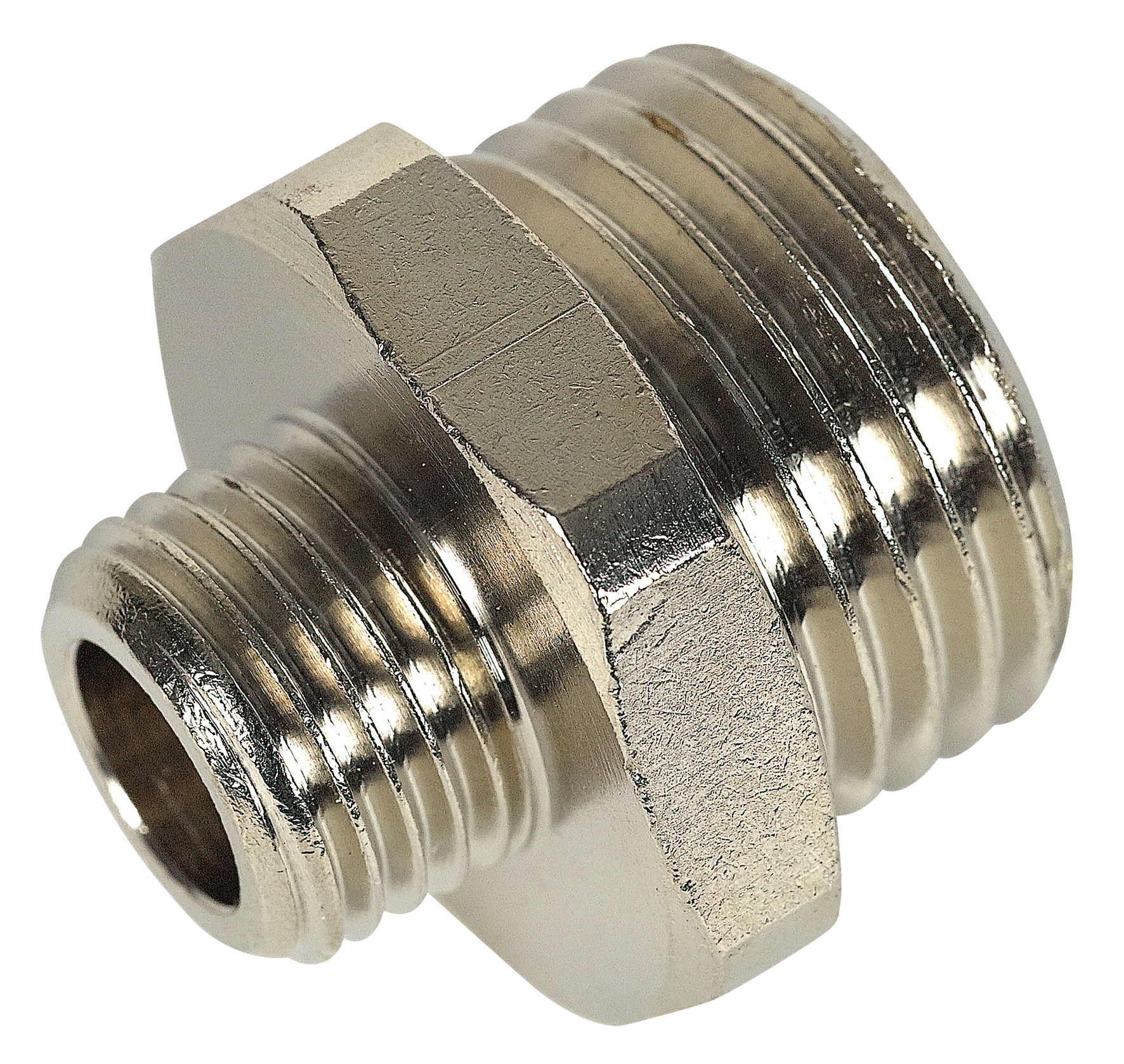 Doppelnippel AG 1/4" AG 1/2"