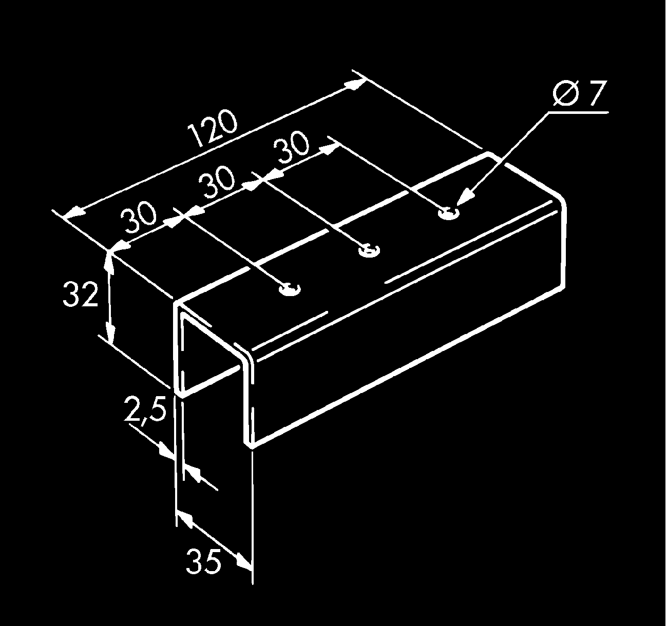 Schienenverb Porta 60/100