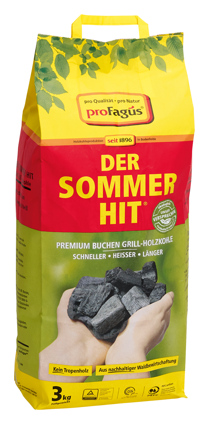 Holzkohle Sommerhit 3 kg