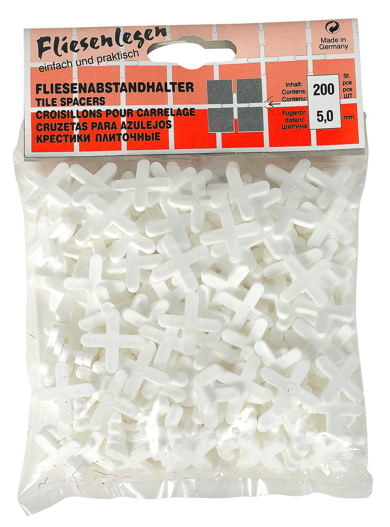 Fliesenkreuz 5 mm 200 Stück