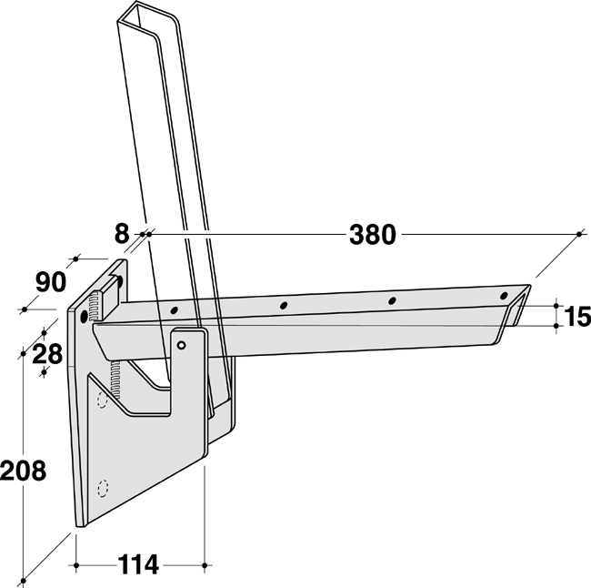 Sitzbankkonsole BK/380.2 250kg