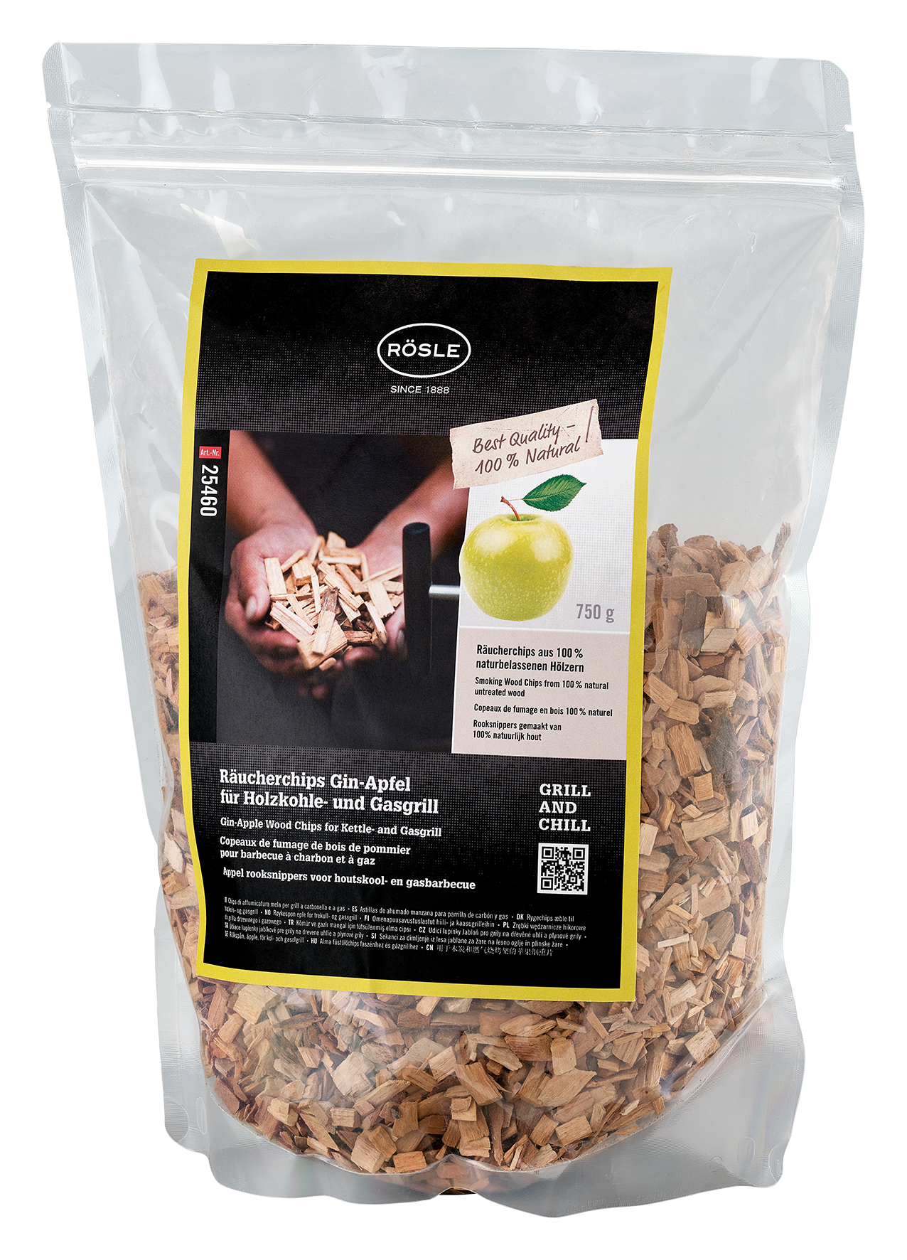 Räucherchips Gin Apfel