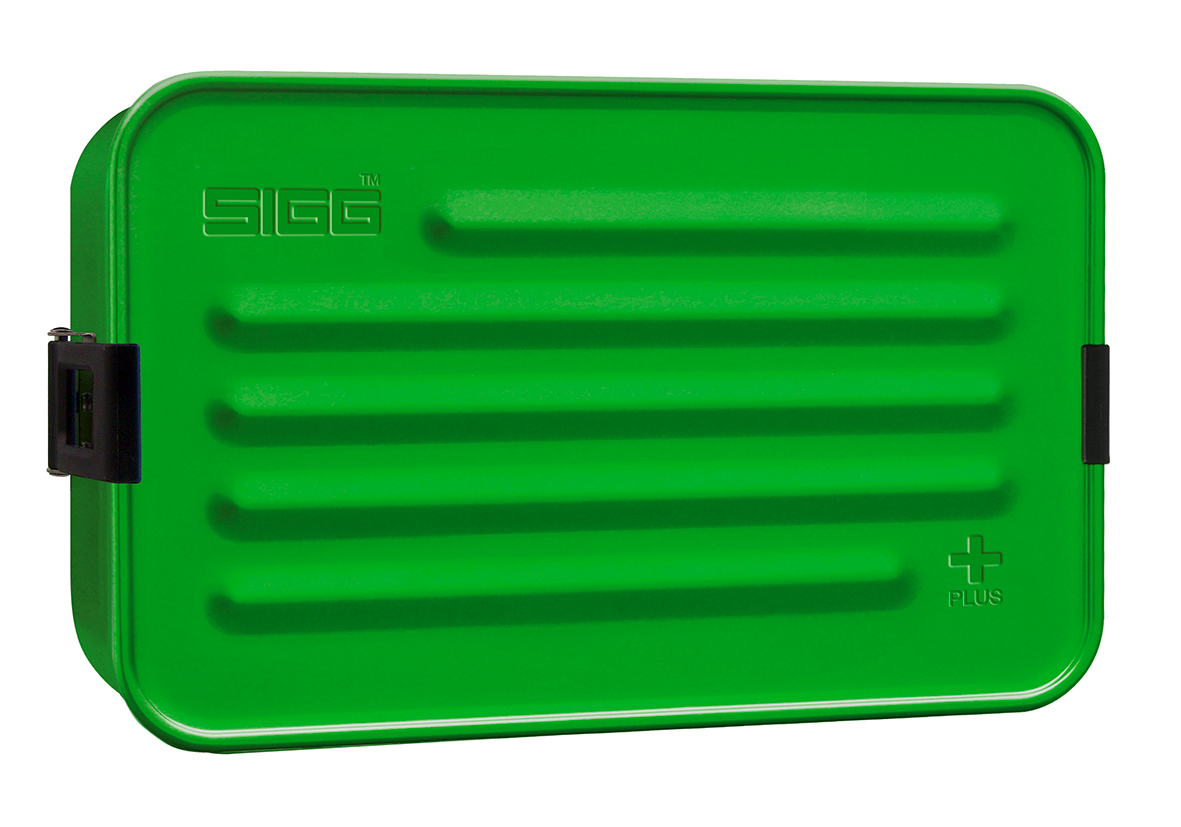 Lunchbox Alu Box Plus L green