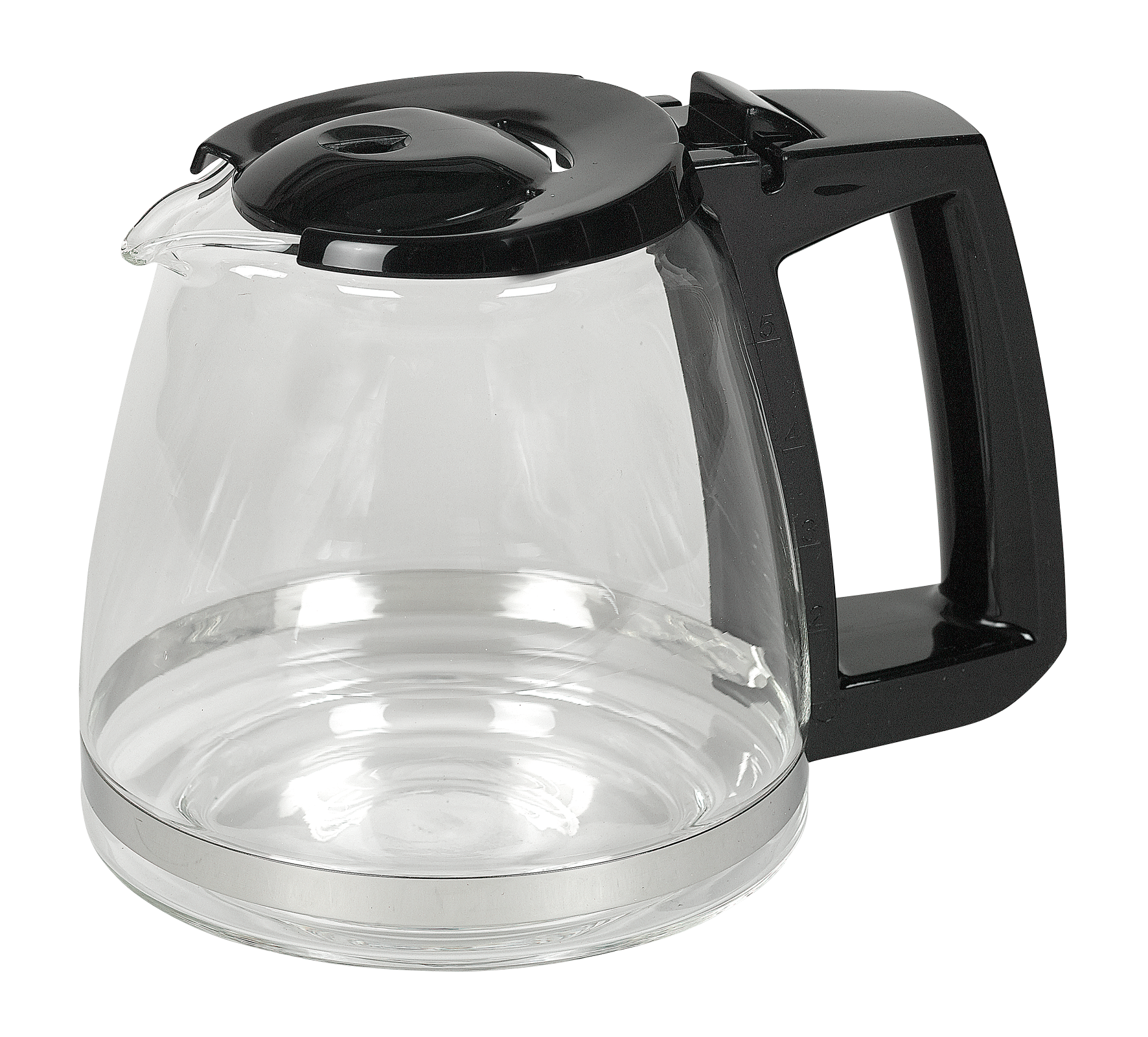 Glaskrug Single 5 sw inox