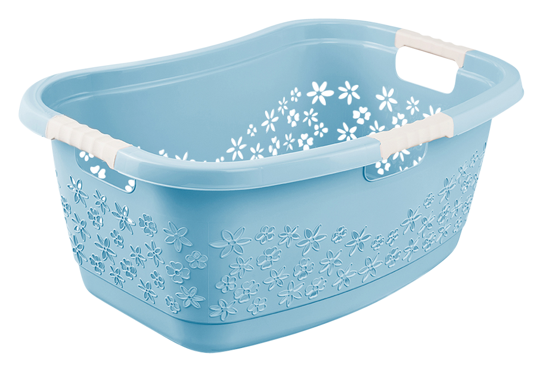 Wäschekorb blau 65x45x28.5