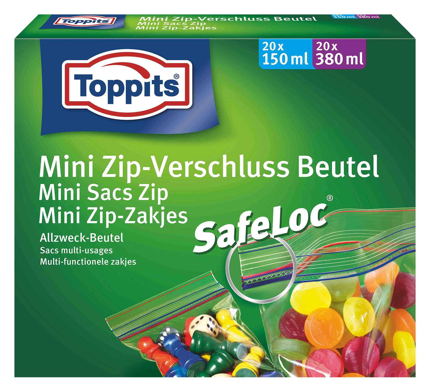 Beutel Mini Zip 2x20Stück