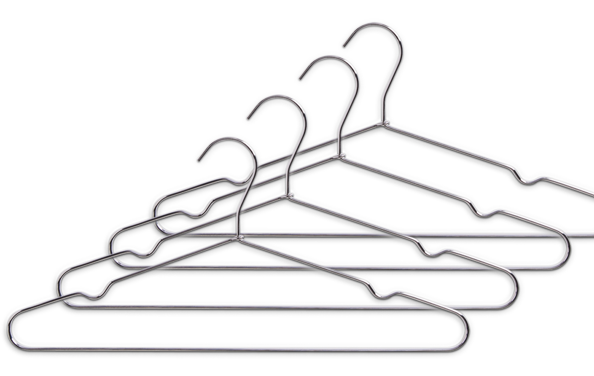 Kleiderbügel Metall 4St. 40cm