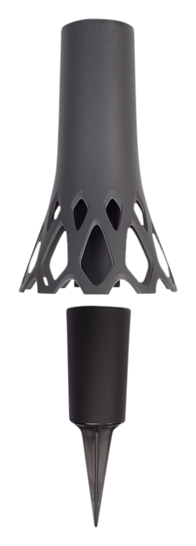 Vase m.Erdspiess anthrazit 1l