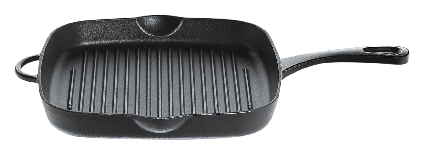 Grillpfanne Guss schwarz 26x26