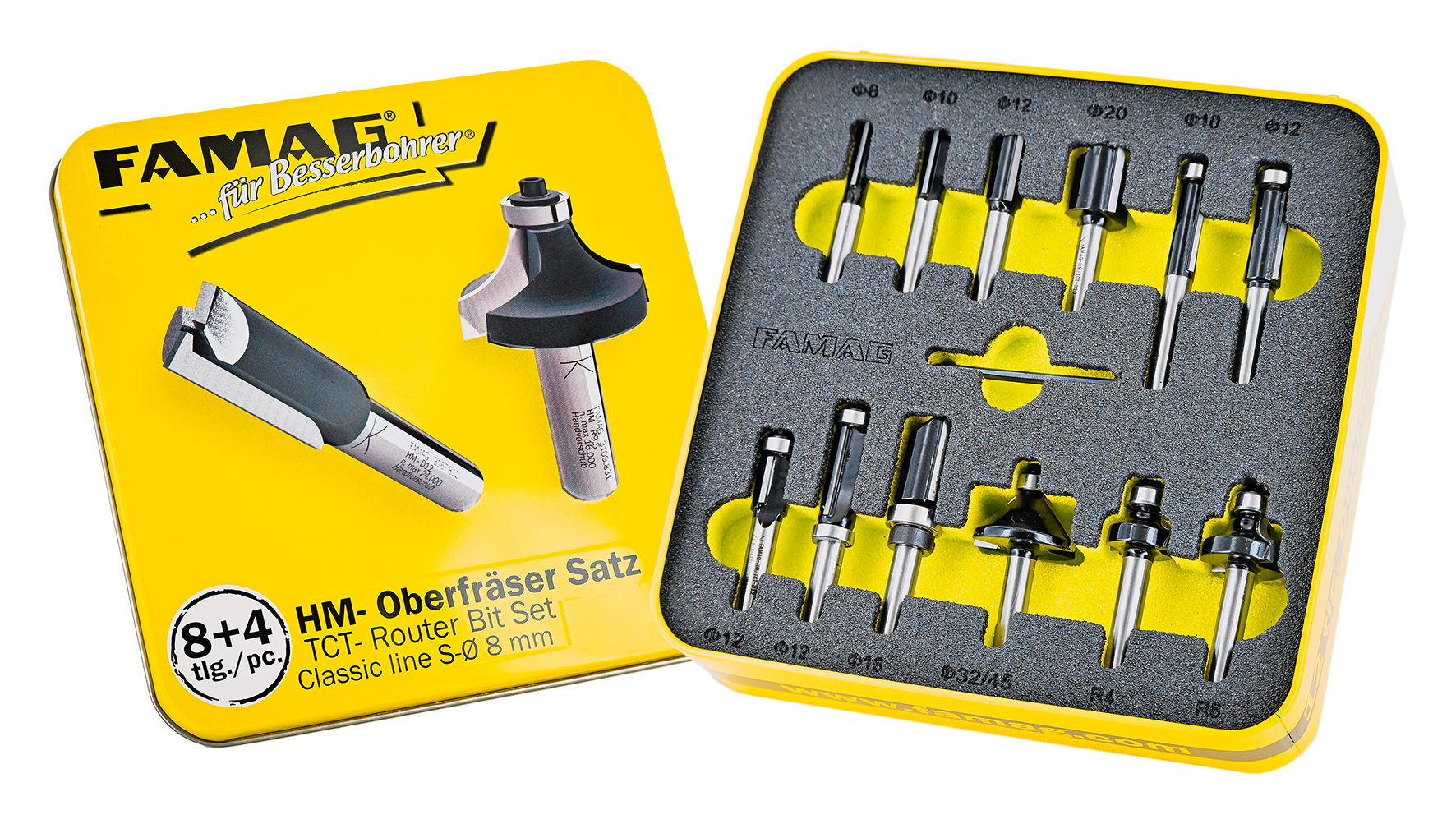 Fräsersatz Classic line 8+4