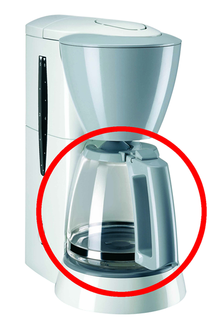 Glaskrug Single 5 schwarz