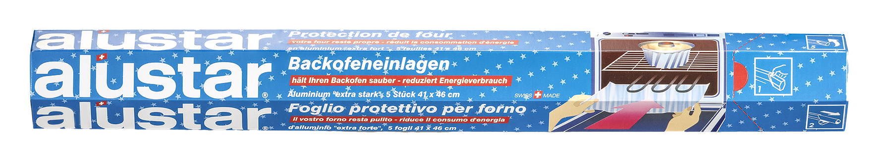 Backofenfolie Alu 5 Bögen