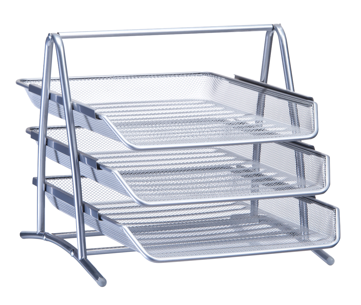 Dokumentenablage Mesh silber