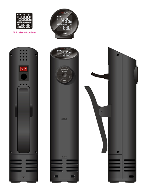 Thermostat Sous Vide schwarz