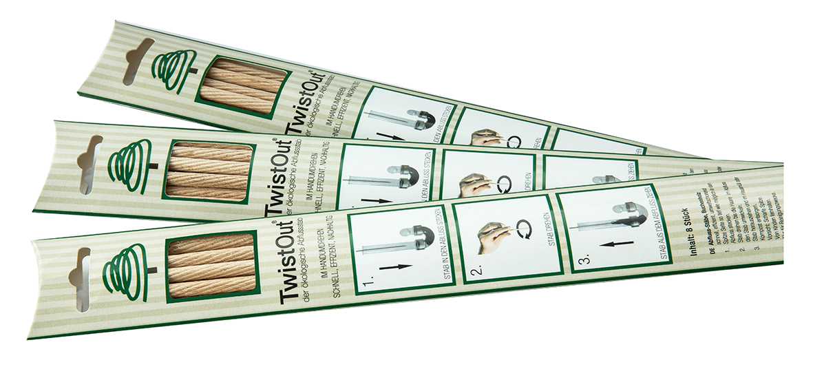 Siphonstäbe a/Holz 8St Twist