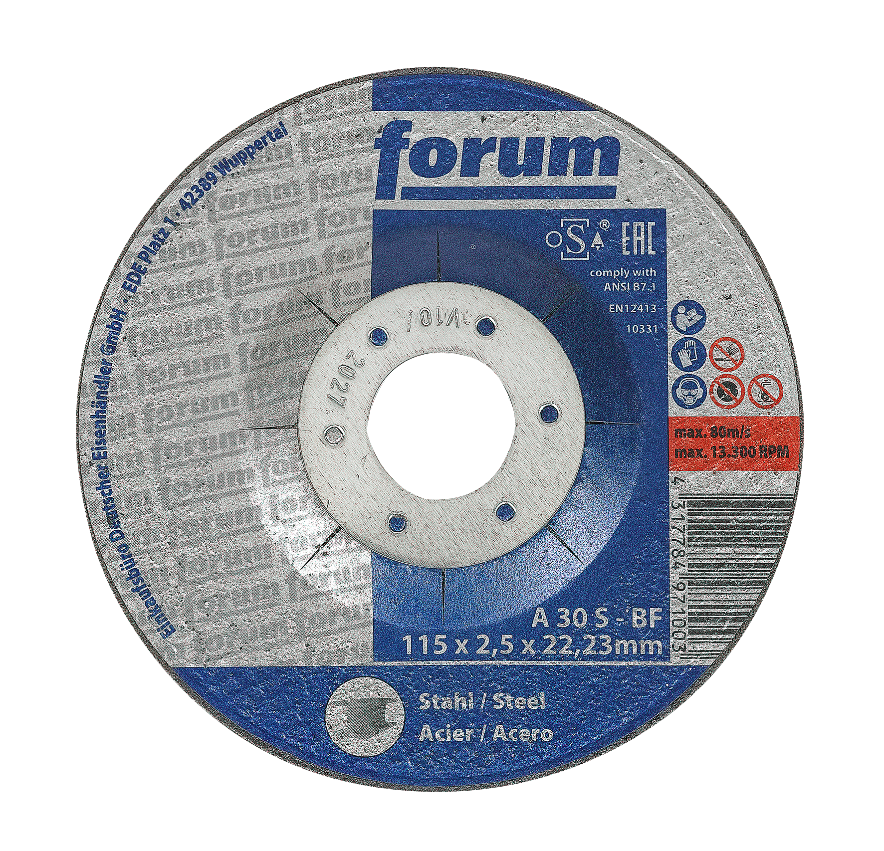 Trenns. Stahl 115x2.5 ge T41