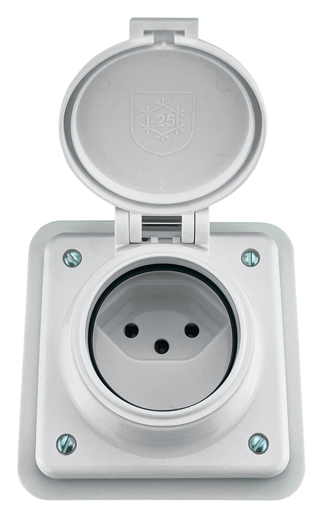 Steckdose 1x13 UP IP55 ws