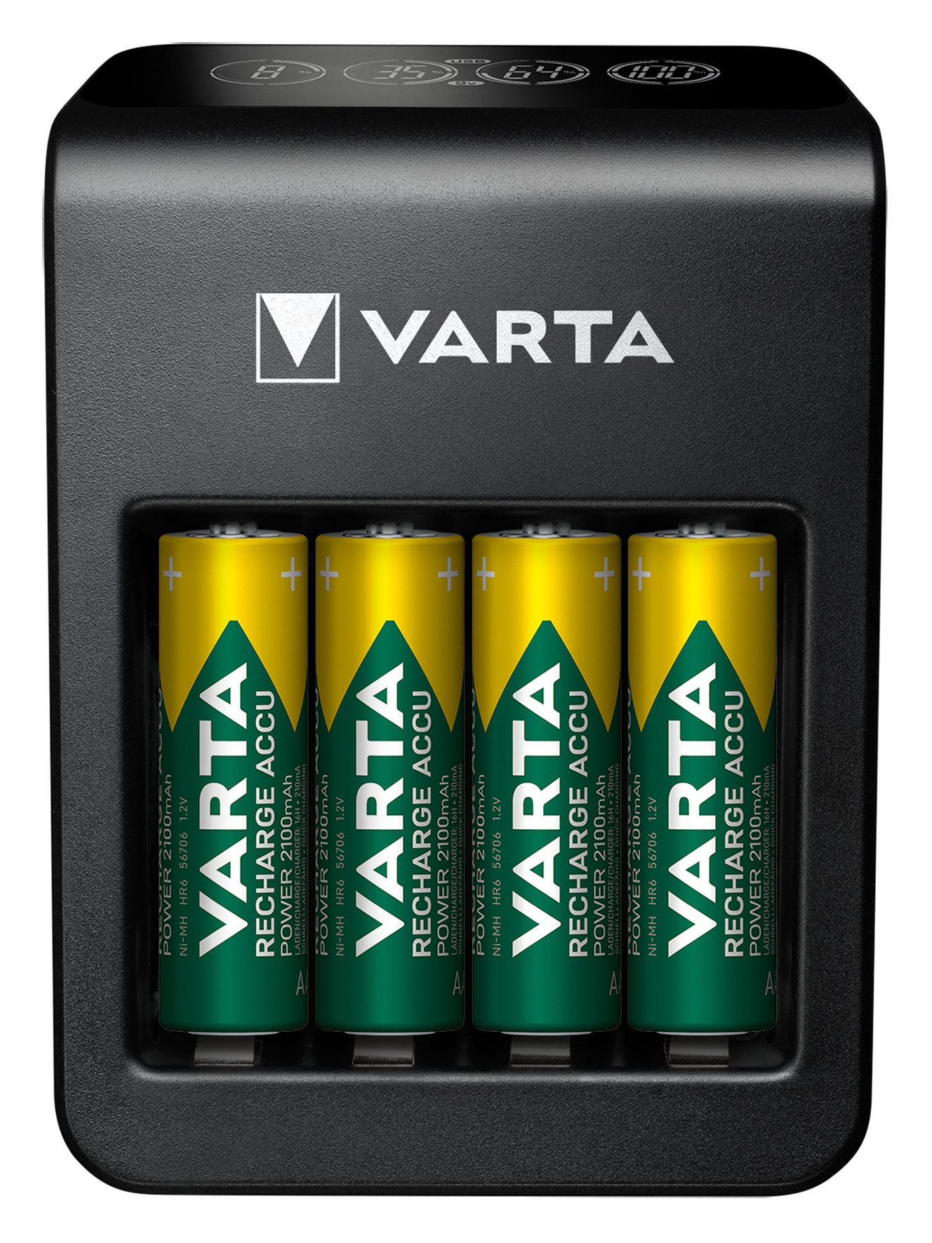 LCD Plug Charger 4xAA 2100mAh